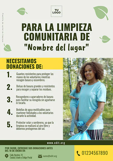 Edita un flyer de Cleanup