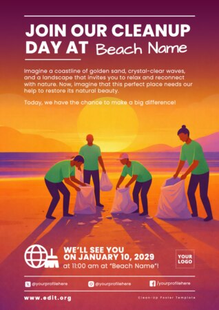 Edit a Cleanup flyer