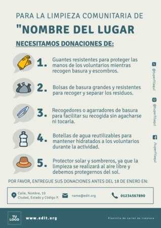 Edita un flyer de Cleanup