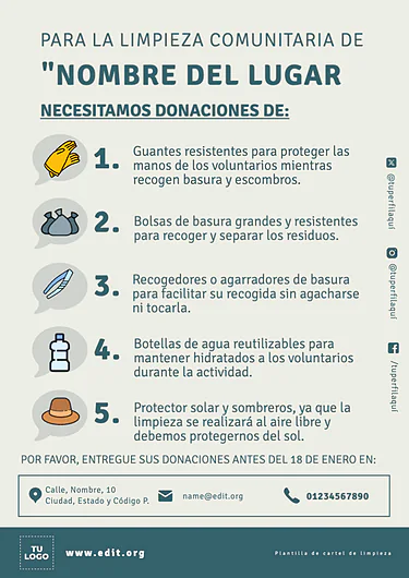 Edita un flyer de Cleanup