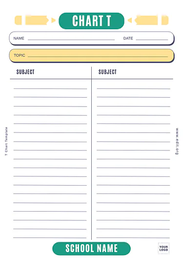 Edit a T-Diagram template