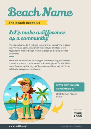 Edit a Cleanup flyer