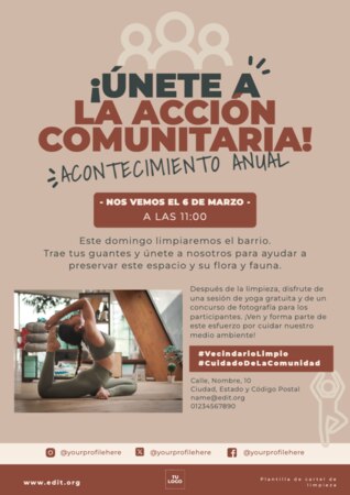 Edita un flyer de Cleanup