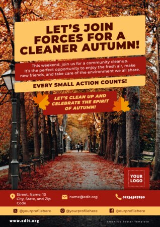 Edit a Cleanup flyer