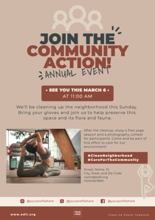Edit a Cleanup flyer