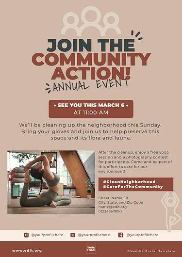 Edit a Cleanup flyer