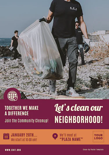 Edit a Cleanup flyer