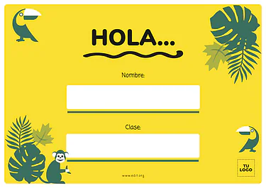 Edita una Etiqueta para Pupitre