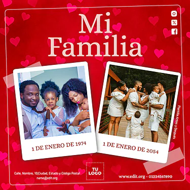 Edita flyers del Día de la Familia