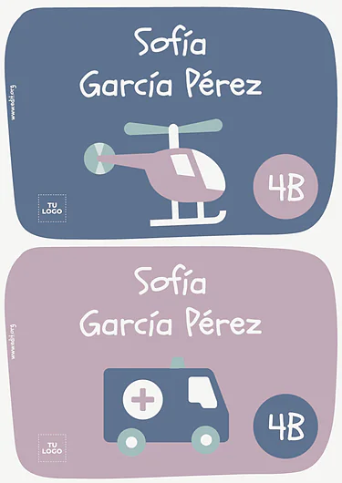 Edita una Etiqueta para Pupitre