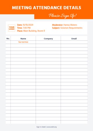 Edit a Sign Up Sheet