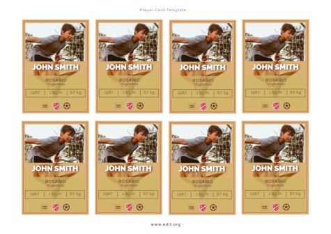 Edit a sports trading card