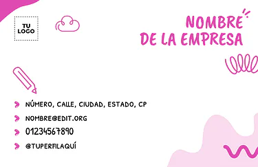 Edita una tarjeta de visita