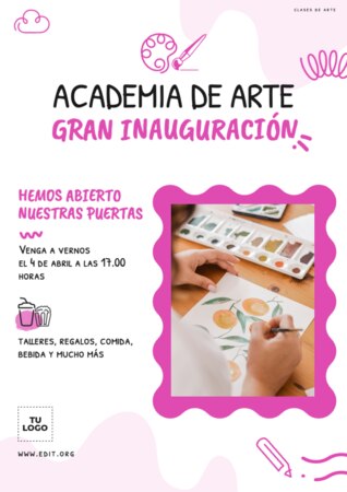 Crear diseños para tu inauguración