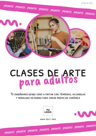 Edita un folleto de Clases de Arte