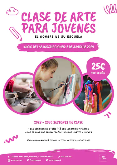 Edita un diseño para cursos online