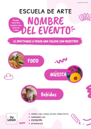 Edita un folleto de Clases de Arte