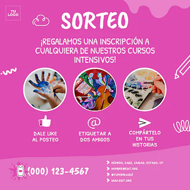 Edita un folleto de Clases de Arte