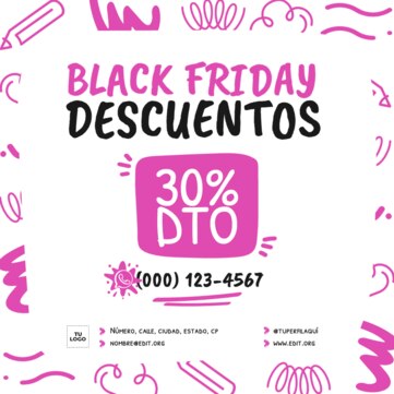 Edita tu plantilla de Black Friday