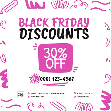 Bearbeite eine Black Friday Vorlage