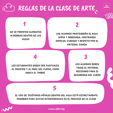 Edita un folleto de Clases de Arte