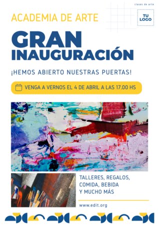 Crear diseños para tu inauguración