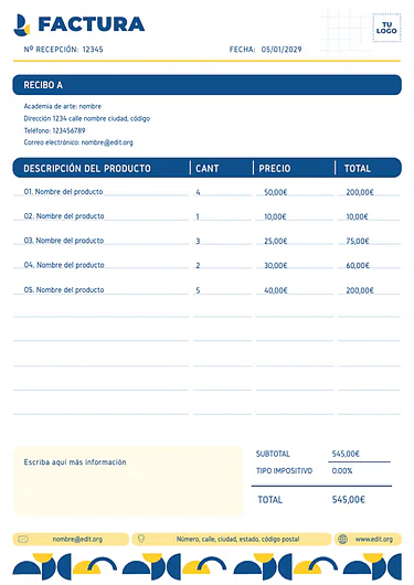 Crear una factura
