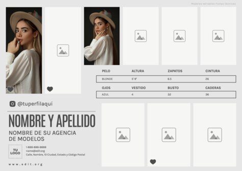 Edita una Comp Card