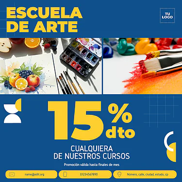 Edita un folleto de Clases de Arte
