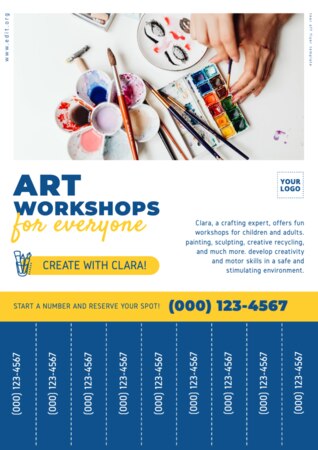 Edit a Tear Tab flyer template