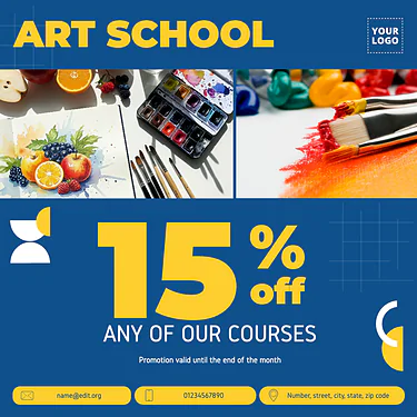 Edit a drawing class banner design
