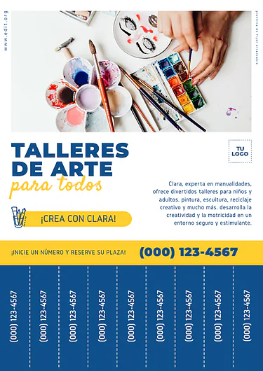 Edita un flyer con pestañas