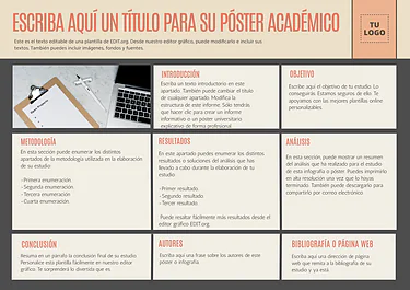 Edita un póster de investigación