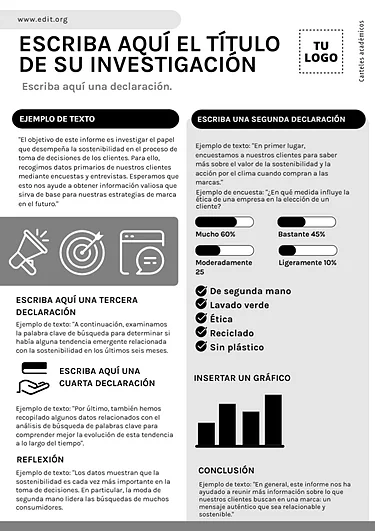 Edita un póster de investigación