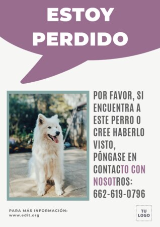 Crear cartel para tu mascota