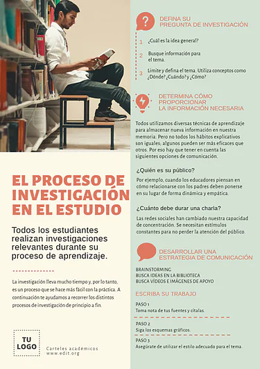 Edita un póster de investigación