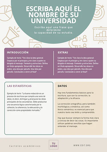 Edita un póster de investigación