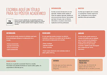 Edita un póster de investigación