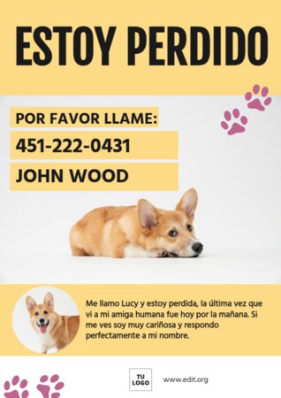 Crear cartel para tu mascota