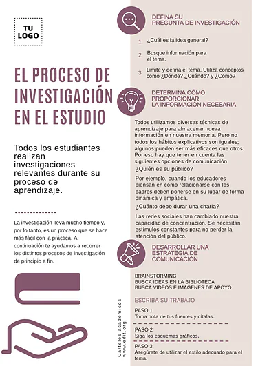 Edita un póster de investigación