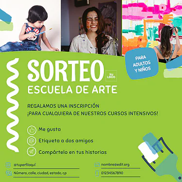 Edita un folleto de Clases de Arte