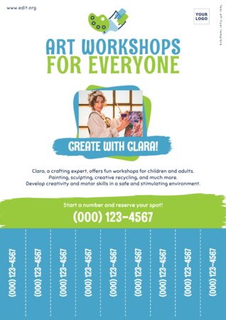 Edit a Tear Tab flyer template
