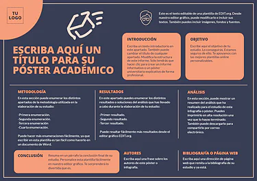 Edita un póster de investigación