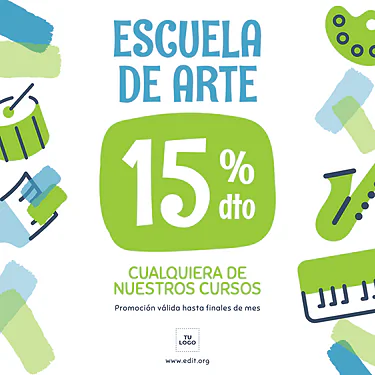 Edita un folleto de Clases de Arte