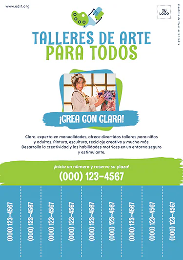 Edita un flyer con pestañas