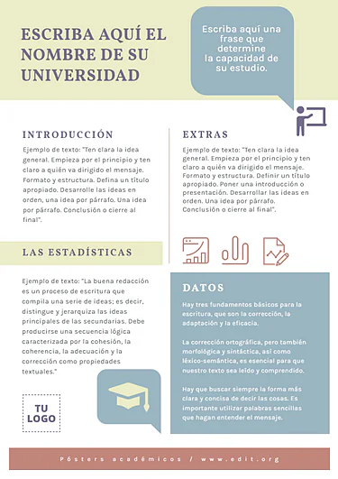 Edita un póster de investigación
