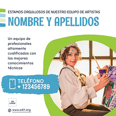 Edita un folleto de Clases de Arte