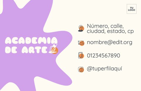 Edita una tarjeta de visita