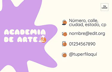 Edita una tarjeta de visita