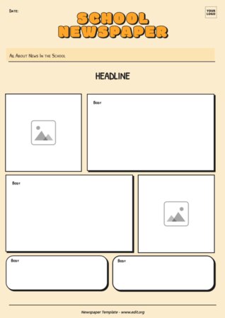 Eine Newsprint-Vorlage bearbeiten